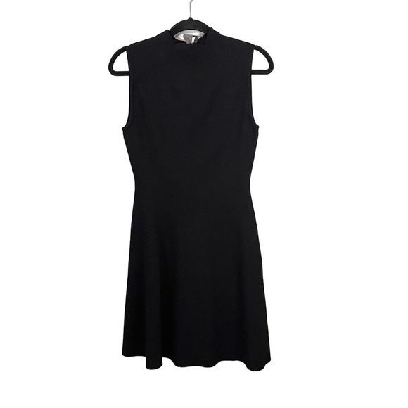 Club Monaco Women's Black Sleeveless Mock Neck Shift Dress Small Petite NWT - Picture 1 of 9